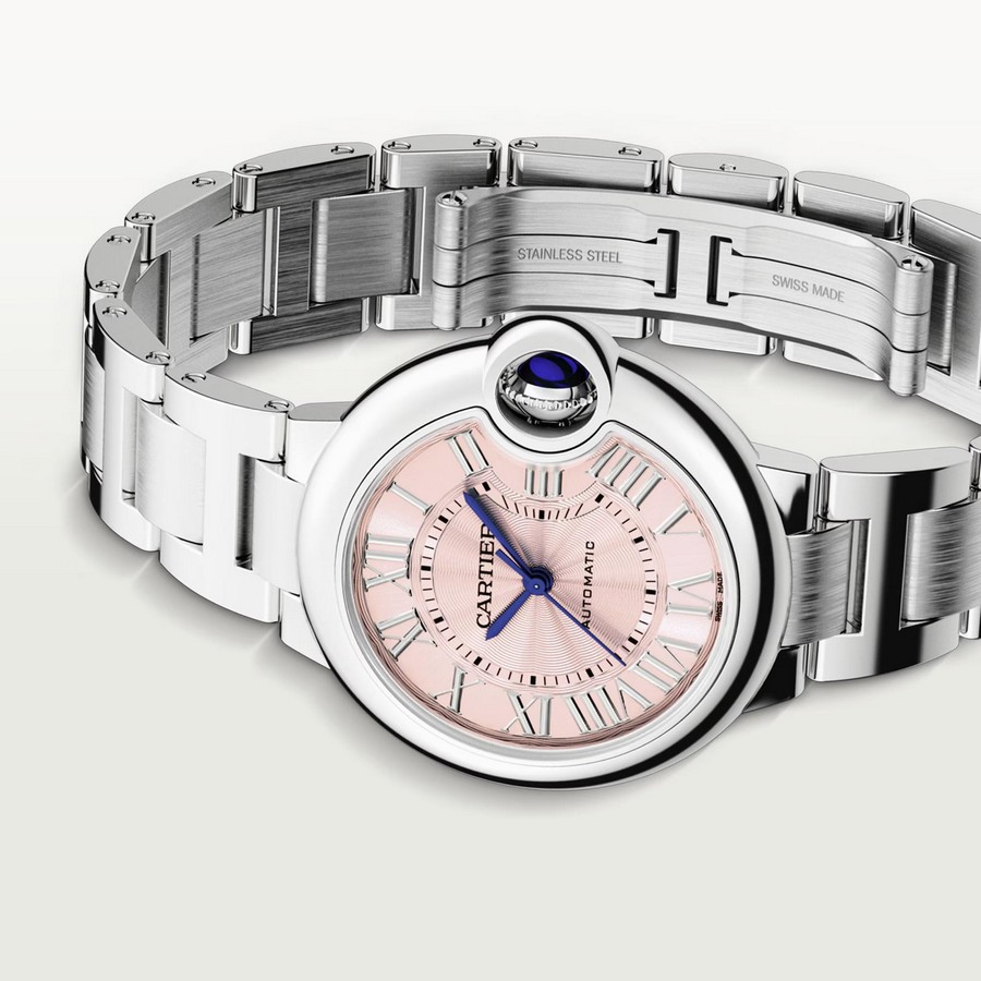 Đồng Hồ Cartier Ballon Bleu De Cartier Watch Nữ Xám Hồng